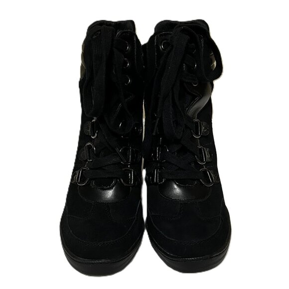 Guess Women/Teen Black Suede Boots - Picture 2 of 7